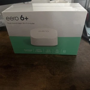 New eero 6+ R010111 Dual-Band Mesh Wi-Fi 6 Router - Photo 1/3
