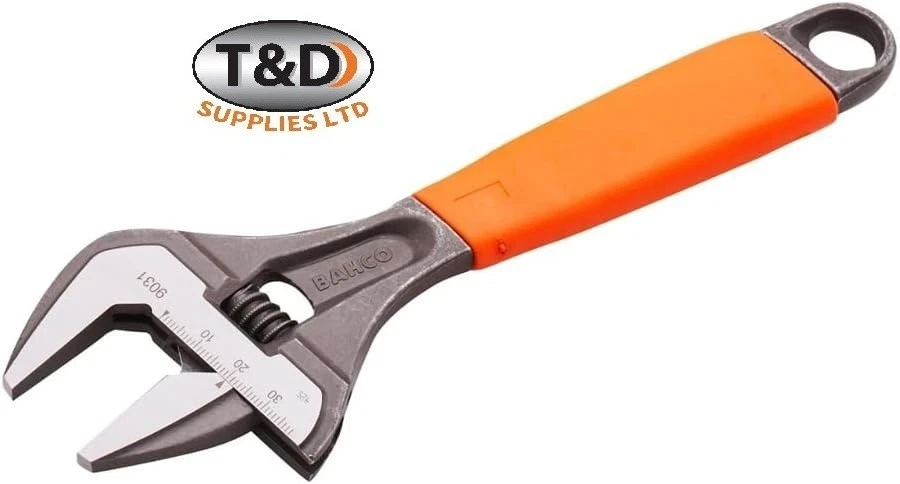 Bahco Adjustable Wrench Extra Wide Opening Jaw, 8in. Special Edition - 9031