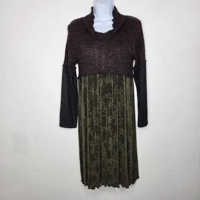 Женское винтажное кружевное платье Lee Andersen с цветочным узором на шее размер M Forrest Fairy Earthy - Изображение 1 из 4