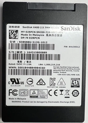 SanDisk SSD X400 512GB SATA 2.5" 7mm SSD  SD8SB8U-512G - Image 1 of 2