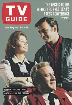 JAMES DRURY The Virginian - Imagen de portada del programa de televisión - Foto de 5 x 7 pulgadas Foto 1 de 2