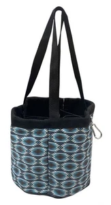 Bolso de aseo Showman azul con estampado azteca de nailon - Imagen 1 de 1