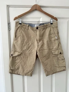 Quiksilver Cargo Shorts Mens W32 Beige Utility Combat Military Field Tanned VGC - Picture 1 of 6