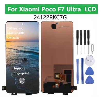 For Xiaomi Poco F7 Ultra AMOLED Display LCD Screen Touch Digitizer Replacement - Image 1 of 2