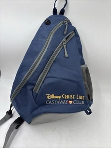 Bolso Mochila Disney Cruise Line DCL Castaway Club Azul Hombro Bandolera ~ Usado en Excelente Condición - Imagen 1 de 5