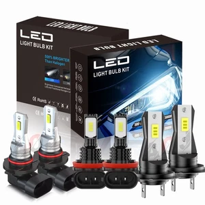 For Mazda 6 2011-2013 Front 6pcs LED Headlights + Fog Light Bulbs Kit White - Picture 1 of 20