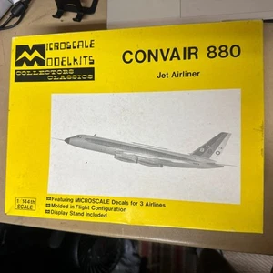 Microscale Models 1/144 Scale Convair 880 Jet Airliner Vintage Model - Picture 1 of 10