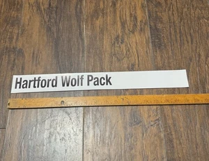Hartford Wolf Pack AHL Issued Pro Stock Locker Room Standings Board Nameplate 1 - Picture 1 of 3