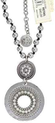 JESSICA SIMPSON 全新 带标签 BOHO 风格水晶吊坠 串珠链项链 ~ 34 — 第 1/4 张图片