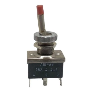 282-4-4-2 Airpax DPDT Interruttore a levetta momentaneo ON-ON 1.5A/250V 3A/125V - Foto 1 di 2