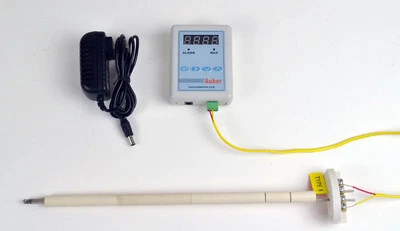 AUBER INSTRUMENTS AC Powered Continuous Operation Thermometer w/Alarm for Kiln