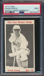 1974 TCMA Frank Frisch 1934 St. Louis Cardinals PSA 9 MINT Pop 1 None Higher - Picture 1 of 4