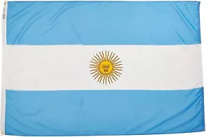 Argentinien Nationalflagge 4x6 Annin 190328 NYL-GLO hochwertig Made USA Priority - Bild 1 von 5