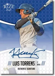 LUIS TORRENS 2014 Rize Rookie Autograph BLUE BLANK BACK Auto RC 1/1 - Picture 1 of 2