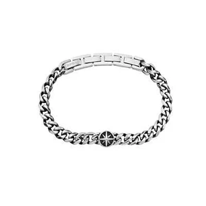 BREIL DOCK BRACCIALE DA UOMO A MAGLIA CON ROSA DEI VENT IN ACCIAIO TJ3729 (1178) - Foto 1 di 5