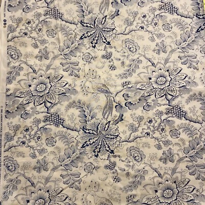 fabric 1 yards 2002 American Folk Art Museum Andover Broderie Perse 1606 Beige - Image 1 of 4