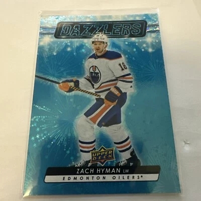 2023-24 Upper Deck Extended Series Blue Dazzler Zach Hyman #dz-112 Insert - Image 1 of 2