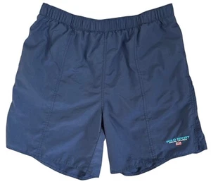Vintage Polo Sport Ralph Lauren Swim Trunks Men's Extra Large XL Blue 90s Preppy - Picture 1 of 13