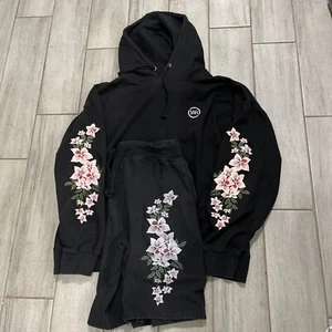 Young and Reckless Black Jumpsuit 2 Piece (2XL)Top(XL)shorts Used! - Picture 1 of 5