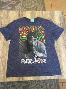 Tupac Shakur 2pac Poetic Justice t shirt grey red green yellow youth 2XL NEW NWT - Picture 1 of 12