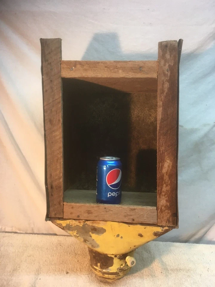 Primitve Kitchen Metal Cabinet Shelf Flour Bin  Country Cottage Decor - Image 1 of 4