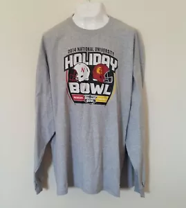 Holiday Bowl 2014 Huskers Vs Trojaner Herren T-Shirt Gr. 3XL grau AlStyle Activewear - Bild 1 von 5