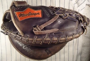 Topline mid 1980's MacGregor PC2S black catchers mitt glove RH Premium ProHide - Picture 1 of 11