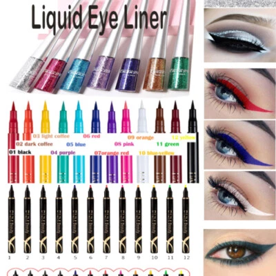 DAVIS Eyeliner Liquid Pencil Eye Liner Gel Pen Glitter Pearl Matte Makeup UK - Image 1 of 4