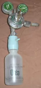 NCG Apparecchiatura Nazionale Saldatura Cilindro Misuratore Valvola Gas Idrogeno Vintage - Foto 1 di 3