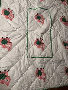 Für Kinder! Steppdecke Glücksschweinchen - Bild 1 von 10