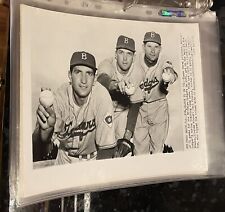1951 Brooklyn Dodgers  Original Photo Picturing Pitchers Erskine, Roe, Branca