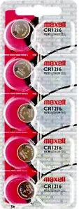 10 NEW Fresh Genuine Maxell CR1216 3V Button Cell Batteries - Picture 1 of 2