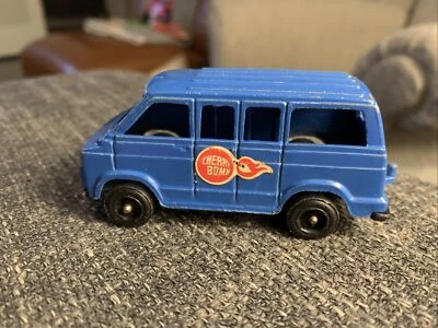 Vintage Die Cast Toy TOOTSIETOY 1970 CHERRY BOMB BLUE DODGE VAN 3.5" - Изображение 1 из 4