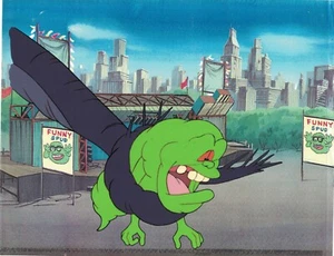 THE REAL GHOSTBUSTERS Animation Cel of SLIMER - LUSTIGE SPUD-Szene - Bild 1 von 11
