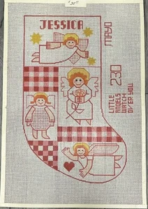 LITTLE ANGELS CHRISTMAS STOCKING MAYO NEEDLEPOINT DESIGN HAND PAINTED CANVAS - Picture 1 of 1