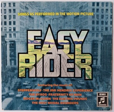 EASY RIDER SOUNDTRACK ~ 1969 Album Import ~ Hendrix Steppenwolf The Byrds ~ EX - Image 1 of 4