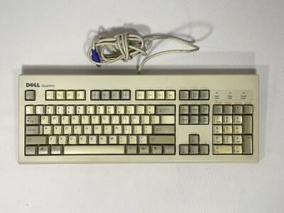 GENUINE DELL QUIET KEY WIRED PS/2 KEYBOARD W/ BUILT-IN KEYPAD MODEL SK-1000RE - Image 1 of 4