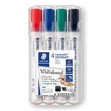 STAEDTLER 351 B WP4 Lumocolor Whiteboard Marker Chisel Tip - Assorted Colours (P
