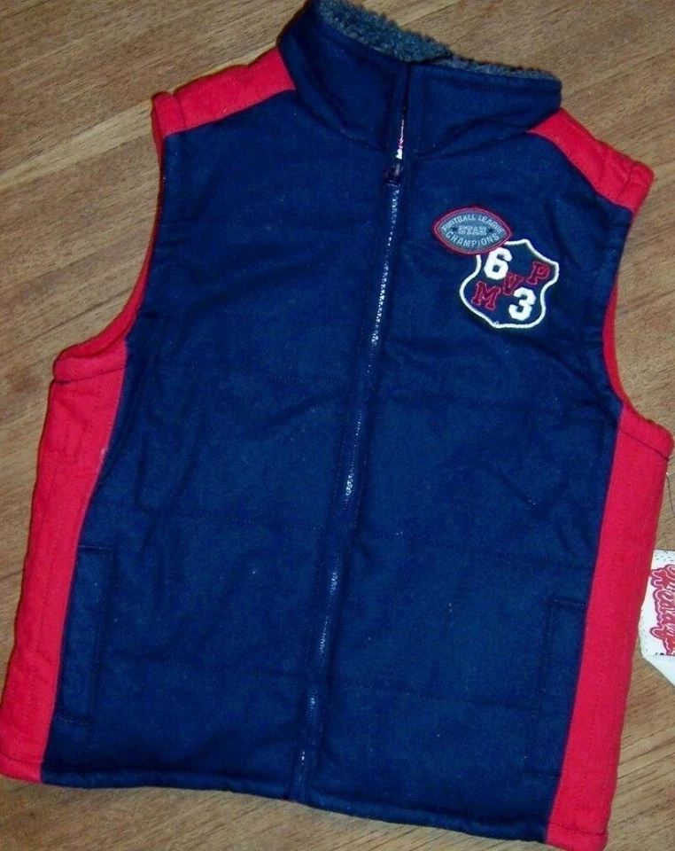 Navy Winter Vest Kids Headquarters Toddler Boy size 4T New - Image 1 of 1