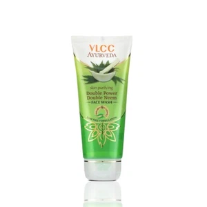 VLCC Ayurveda Skin Purifying Double Power Double Neem Face Wash - 100ml - Picture 1 of 7