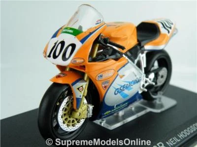 NEIL HODGSON 2001 MOTORBIKE DUCATI 966R MODEL 1/24TH SIZE IXO VERSION R0154X{:} - Image 1 of 4