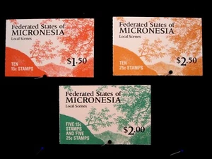 MICRONESIA - SCOTT# 33a,36a,36b - BOOKLET - CAT VAL $19.50 - Picture 1 of 2