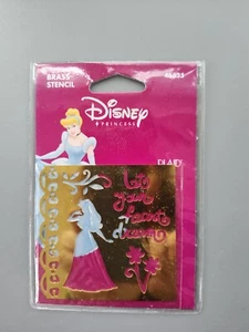 Disney Prinzessin Aschenputtel ""LET YOU HEART DREAM"" MESSING SCHABLONE Neu in Packung - Bild 1 von 2