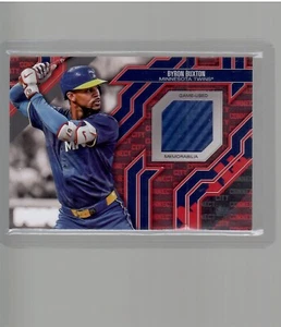 BRYON BUXTON CITY CONNECT GAME USED JERSEY 2025 TOPPS BASEBALL - Picture 1 of 2