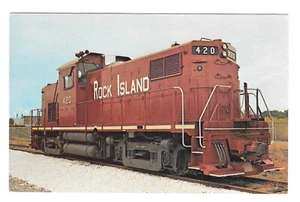 Rock Island Railroad 420 Alco Modell C-415 Zug Lok Postkarte unbenutzt - Bild 1 von 2