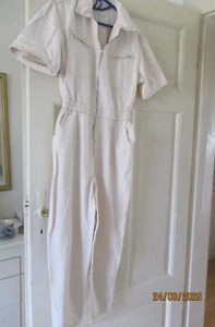 Jeans Overall Beige MNG M 100% Baumwolle kurzarm - Bild 1 von 12
