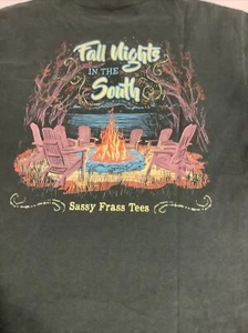 Sassy Frass Tees  Fall Nights In The South T Shirt Comfort Colors Size Medium - Picture 1 of 6