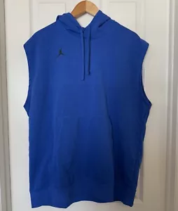 Jordan Men’s XL Dri-FIT Fleece Sleeveless Hoodie Training Top Royal DQ7946-449 - Picture 1 of 8