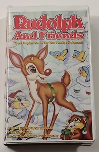 RUDOLPH AND FRIENDS VHS Video Tape Clamshell Christmas Movie Red Nose Reindeer - Picture 1 of 5