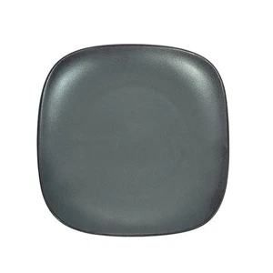 Japanische Vorspeise Teller 5" Quadrat Porzellan Metallic Grau Hergestellt in Japan - Bild 1 von 1